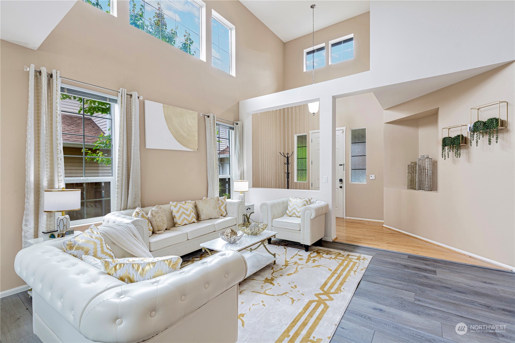 27427 Maple Ridge Way Southeast Maple Valley, WA 98038 - Photo 6 of 37 a living room with furniture and wooden floor