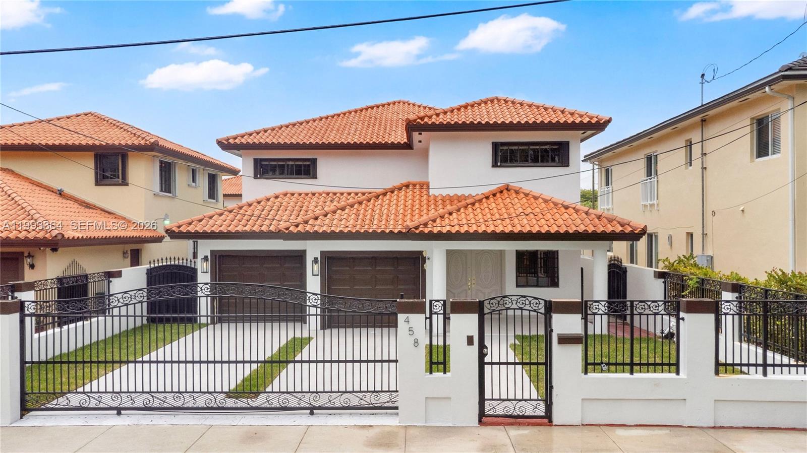 a front view of a house with a porch