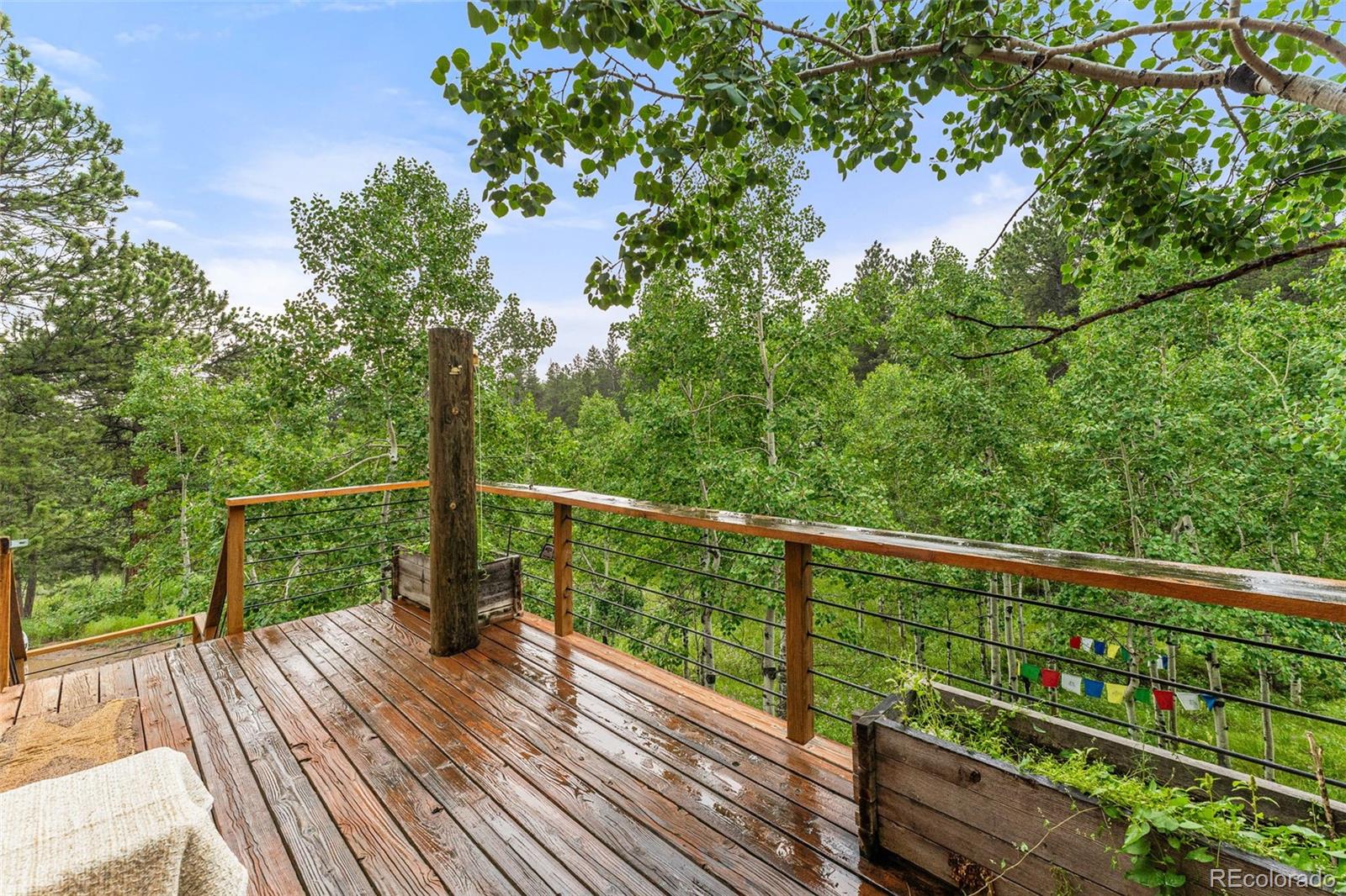 198 Range Road Nederland, CO 80466 - Photo 3 of 40 a view of balcony with wooden floor and fence