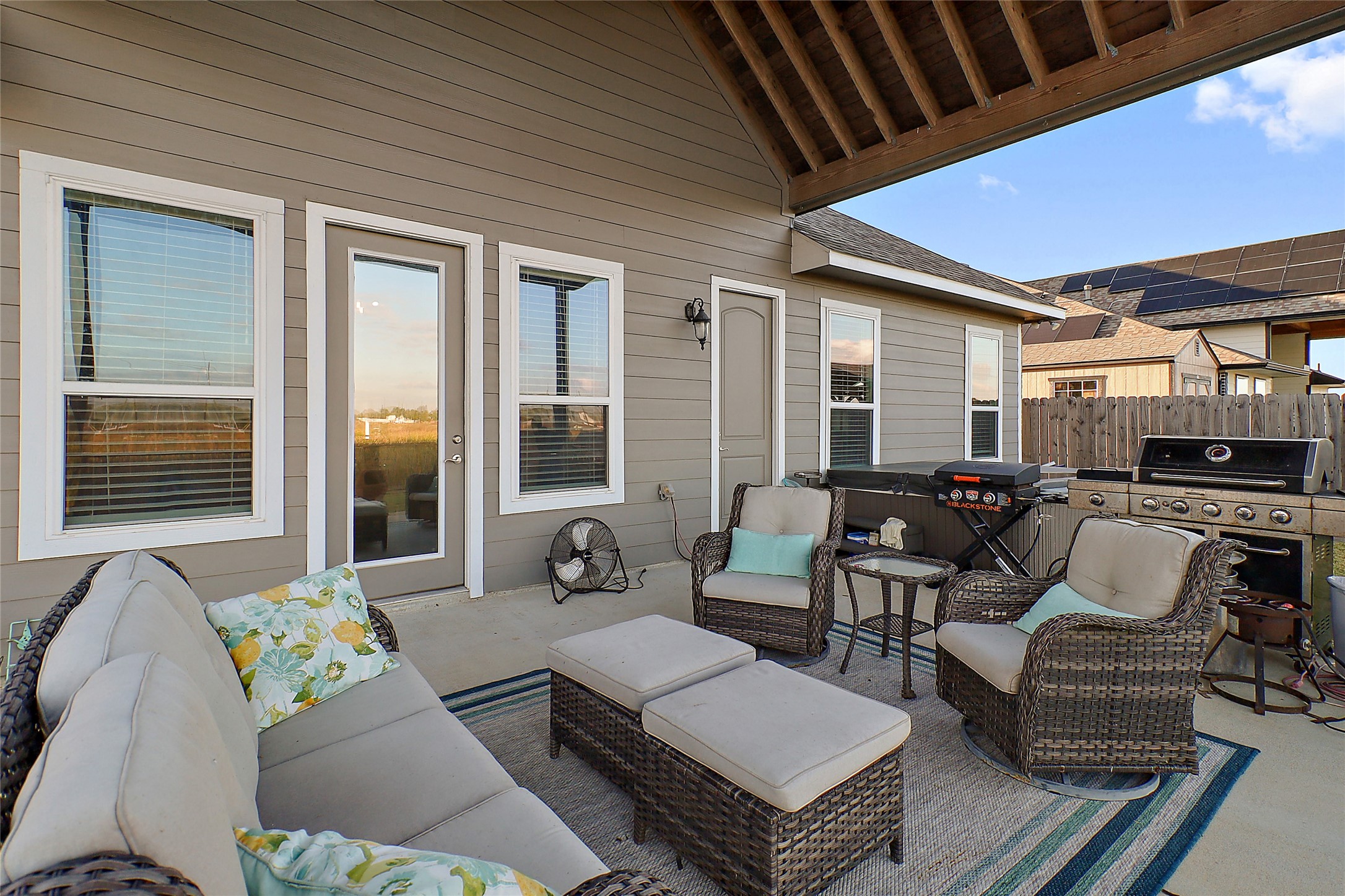 719 Cold Spring Drive Baytown, TX 77523 - Photo 29 of 33 a living room with furniture and a large window