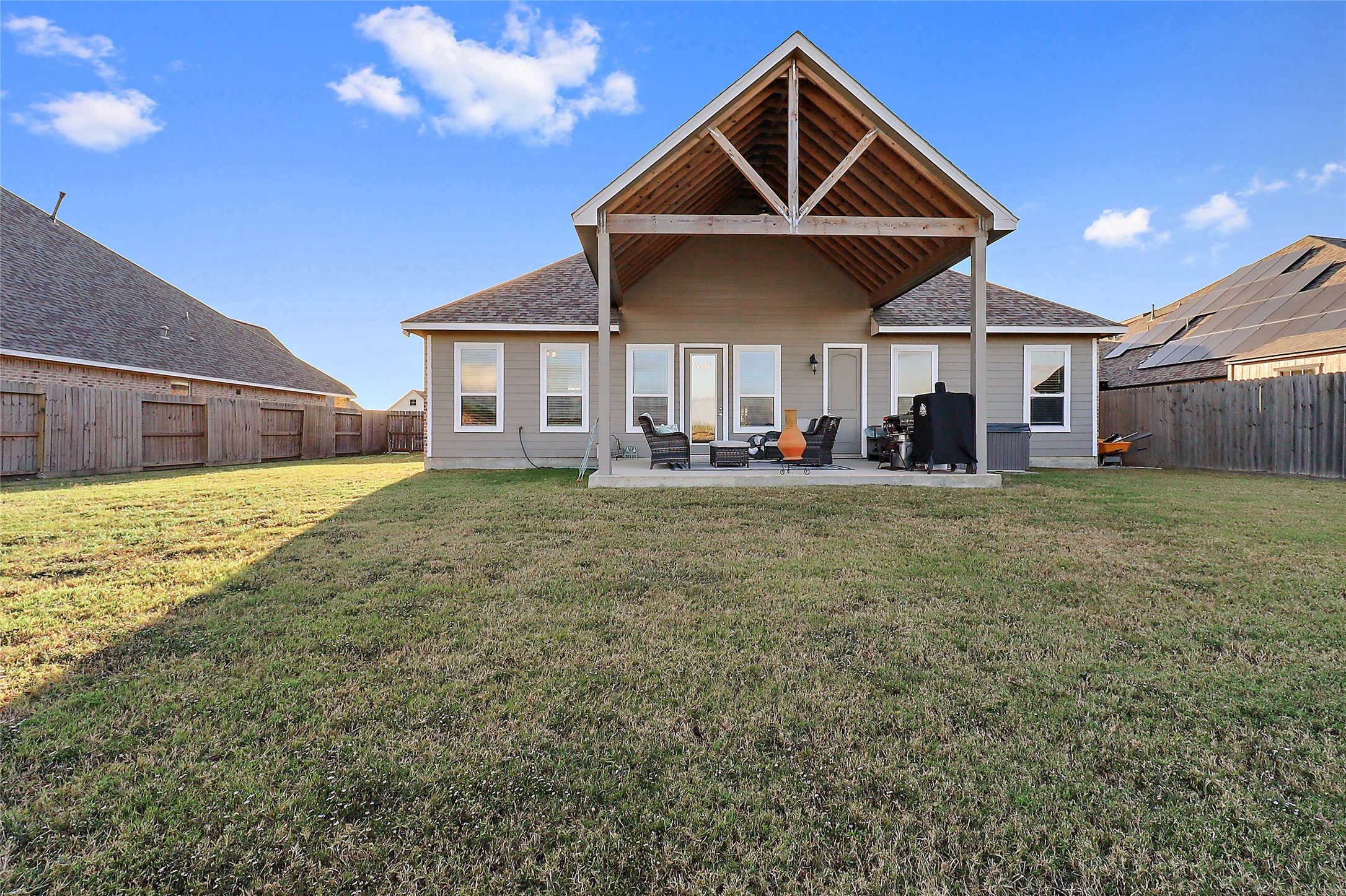 719 Cold Spring Drive Baytown, TX 77523 - Photo 32 of 33 a view of a house with a yard
