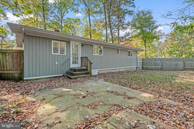 a backyard of a house