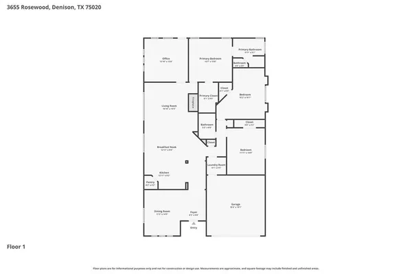 $405,000 | 3655 Rosewood Drive, Denison, TX 75020