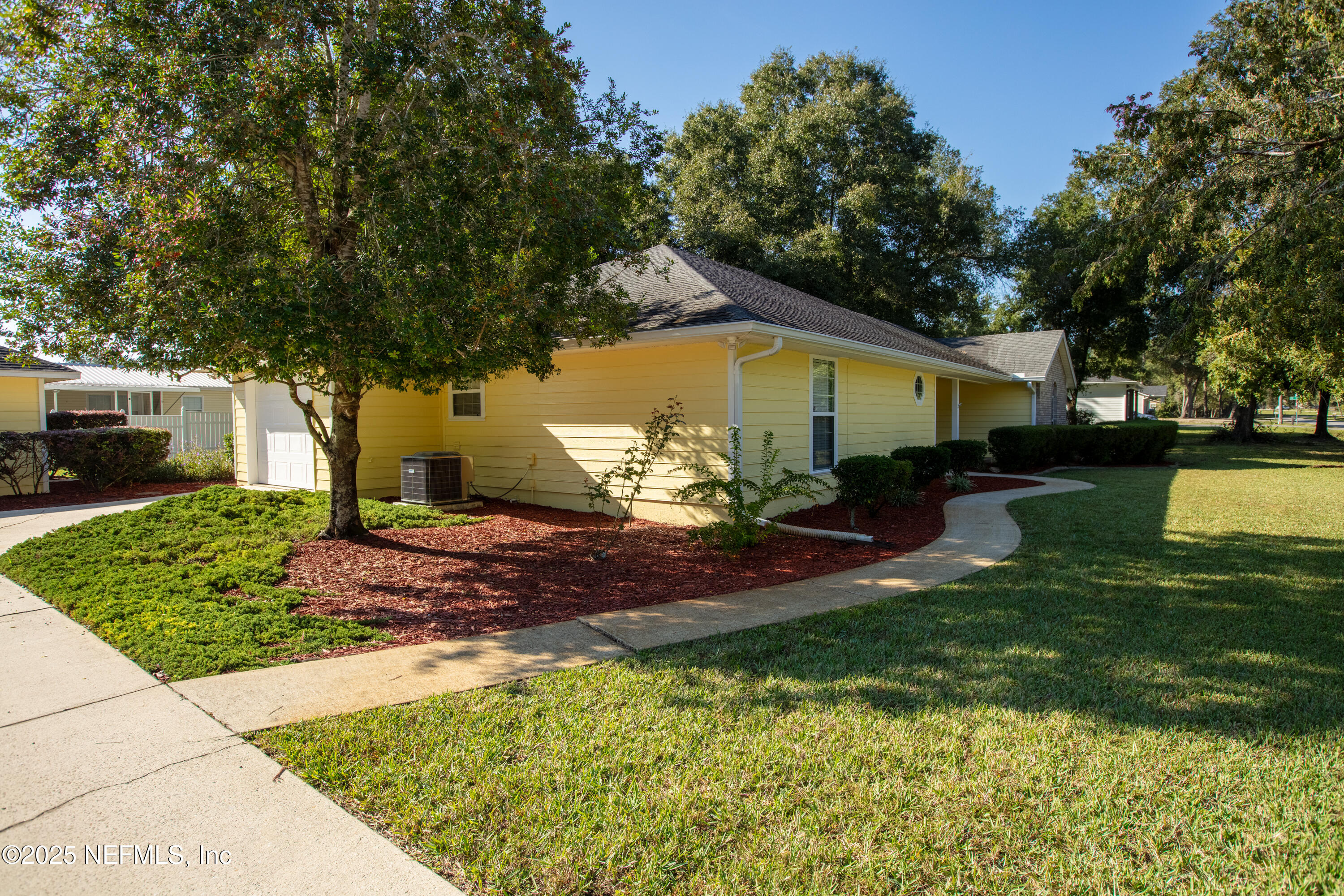 618 Southeast 44th Street Keystone Heights, FL 32656 - Photo 22 of 66 a view of a backyard with a garden and plants