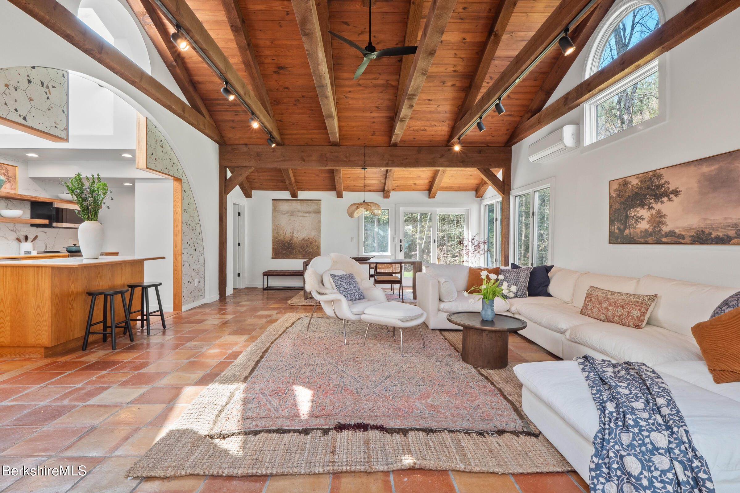 246 County Road Sheffield, MA 01257 - Photo 13 of 59 a living room with furniture a wooden floor and next to a window
