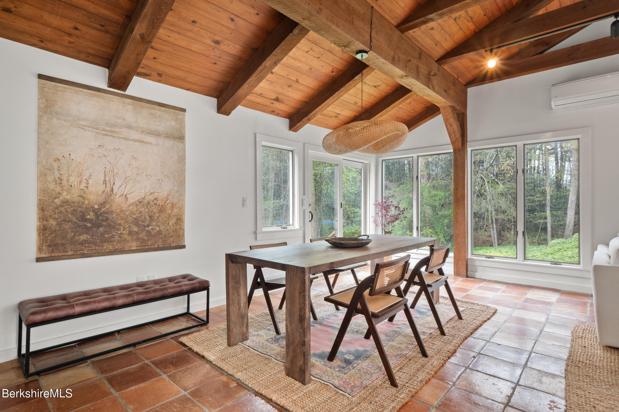 246 County Road Sheffield, MA 01257 - Photo 19 of 59 a view of a dining room with furniture window and outside view
