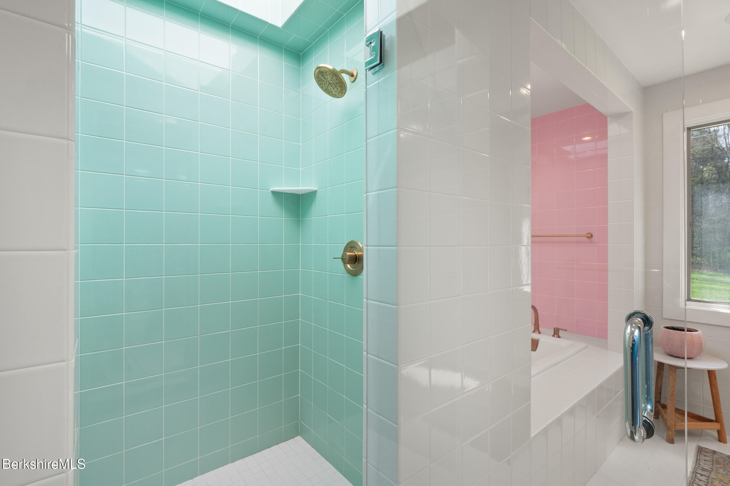 246 County Road Sheffield, MA 01257 - Photo 21 of 59 a bathroom with a bathtub and a shower