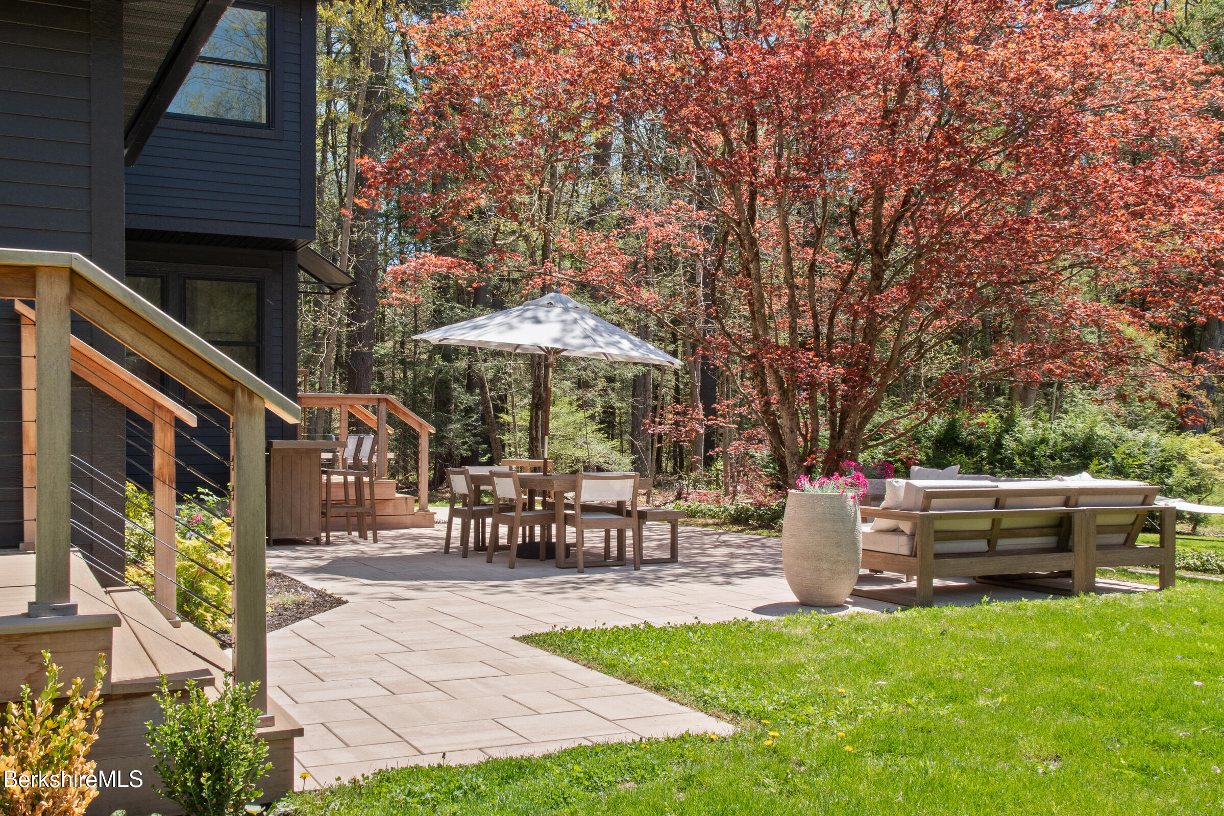 246 County Road Sheffield, MA 01257 - Photo 25 of 59 a view of outdoor space yard deck patio and outdoor kitchen