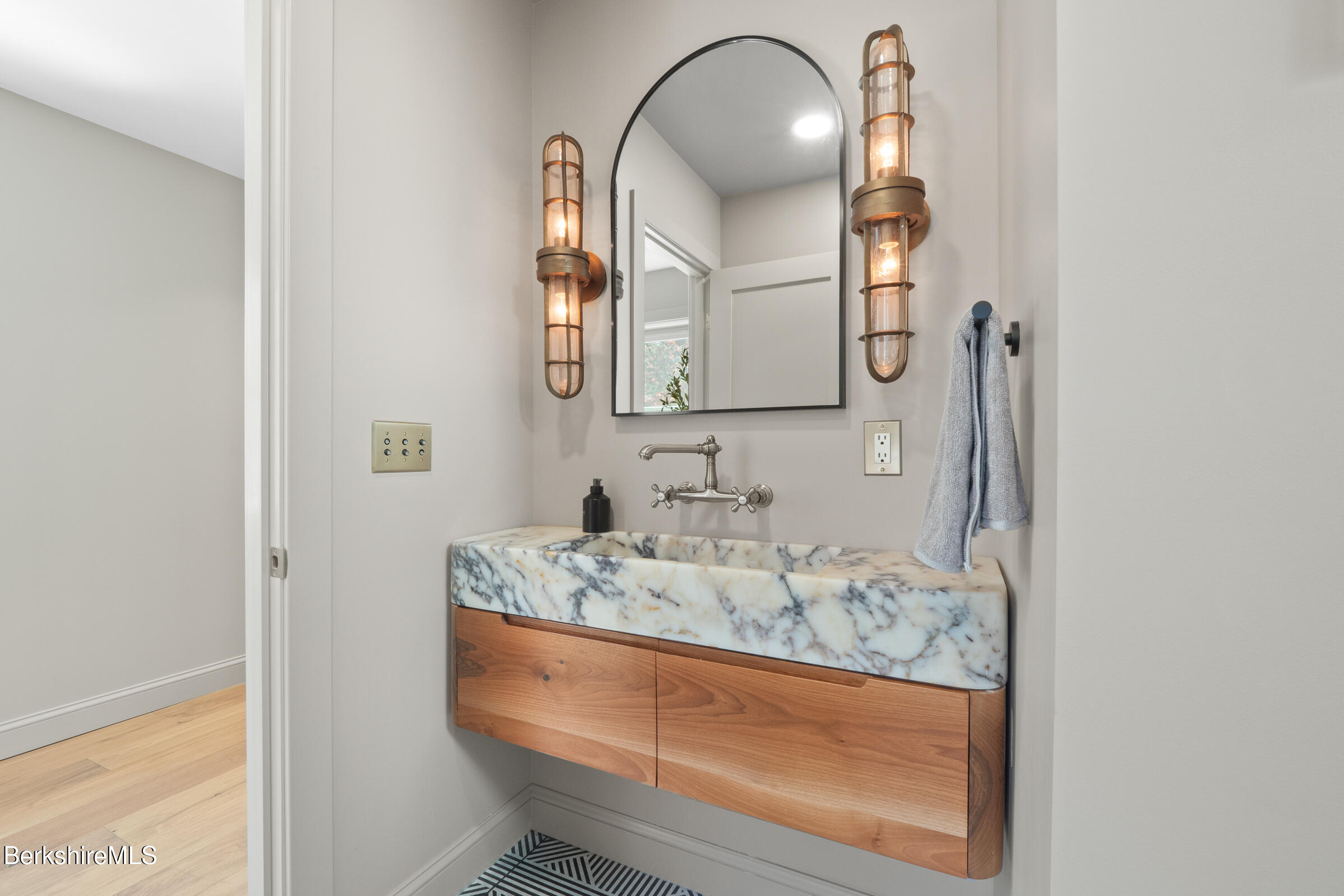 246 County Road Sheffield, MA 01257 - Photo 55 of 59 a bathroom with a sink and a mirror