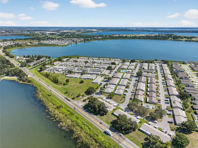 a view of a park with slide