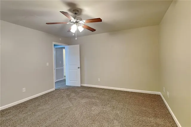 a view of an empty room