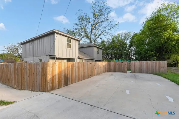 a backyard of a house