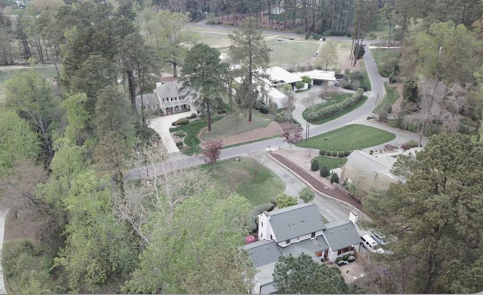 3613 Hathaway Road Durham, NC 27707 - Photo 7 of 24 an aerial view of multiple houses with yard