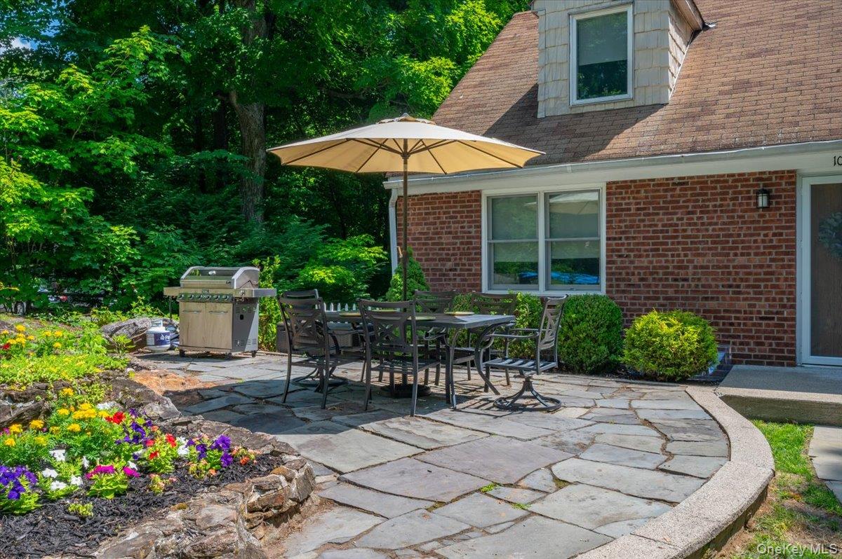 105 High St Extension Mount Kisco, NY 10549 - Photo 6 of 38 a view of a chair and table in backyard with plants