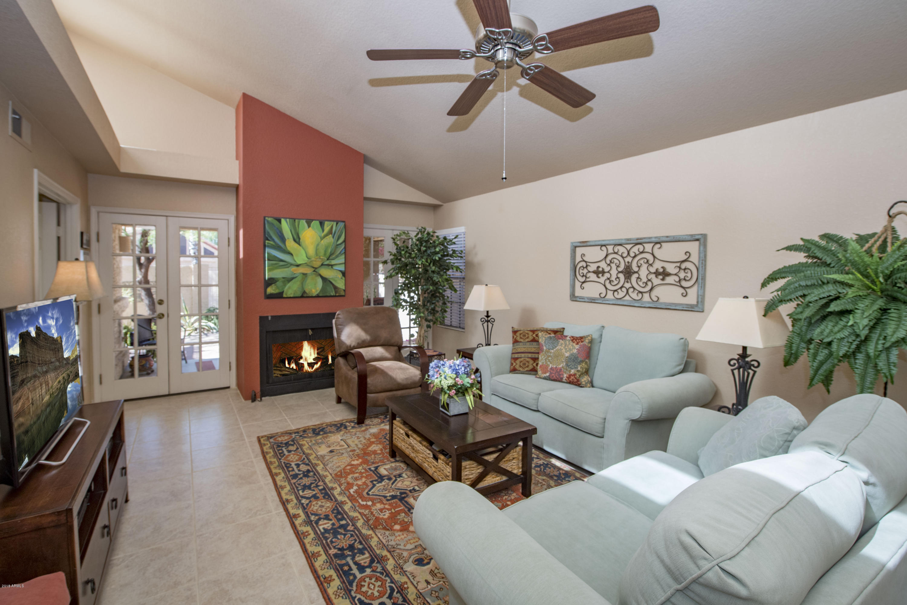 4823 West Del Rio Street Chandler, AZ 85226 - Photo 9 of 38 Great room with french doors to patio