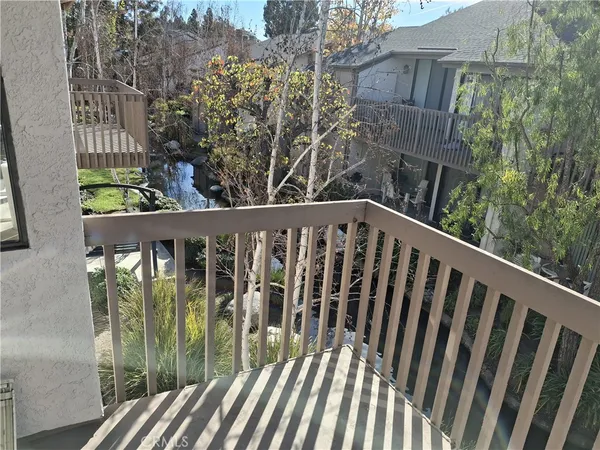 a view of a balcony