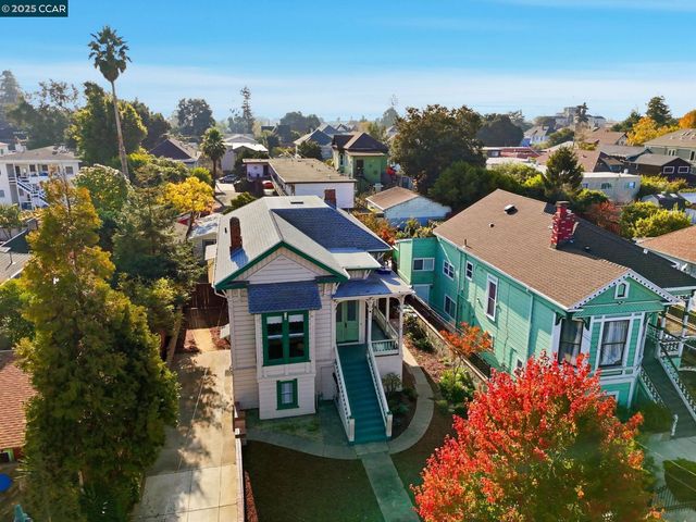 an aerial view of a city with lots of residential buildings