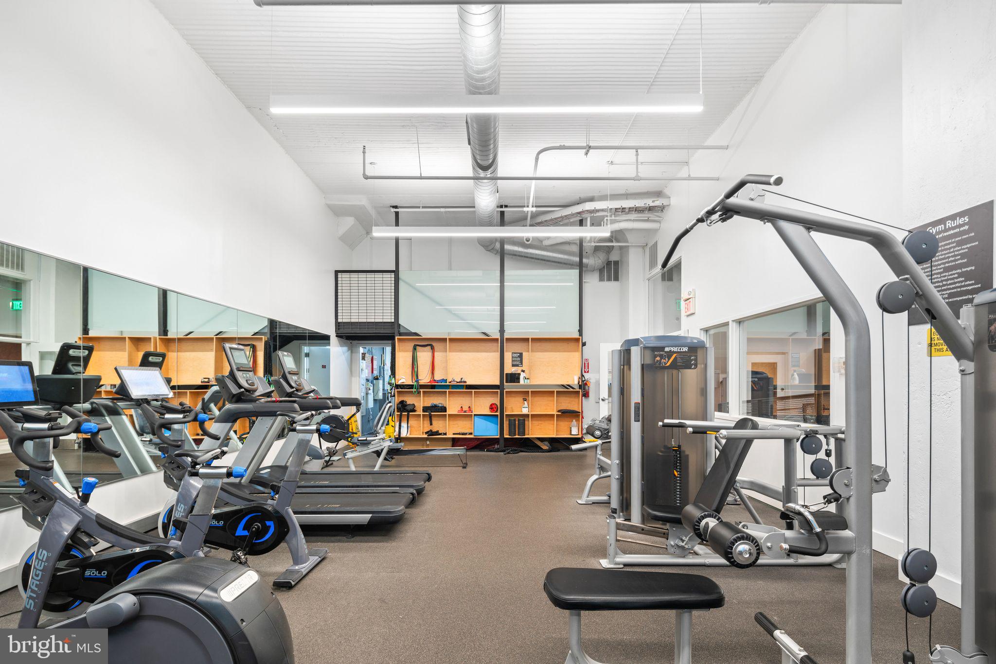 2200-28 Arch Street, Unit 409 Philadelphia, PA 19103 - Photo 20 of 25 a view of a room with gym equipment
