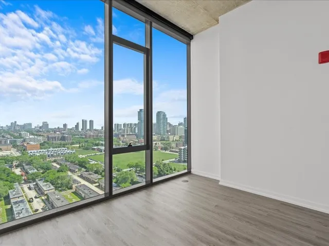 a view of a room with window