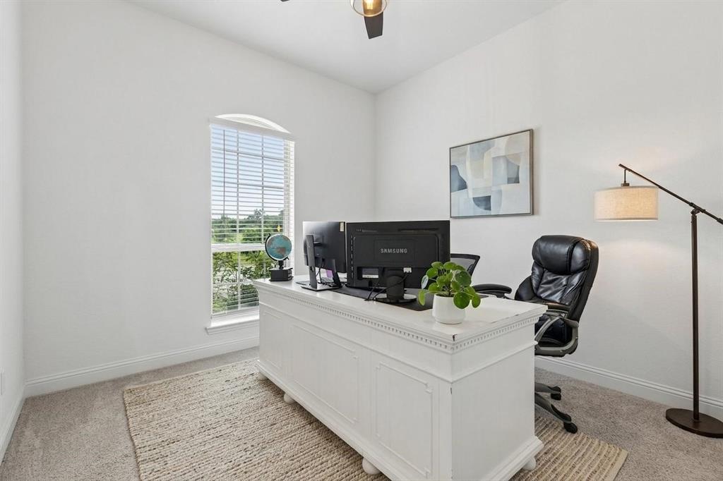 4933 Switchback Street Little Elm, TX 76227 - Photo 5 of 33 Home office is spacious, AND this desk can stay if desired!