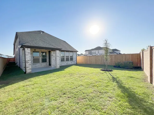 a backyard of a house