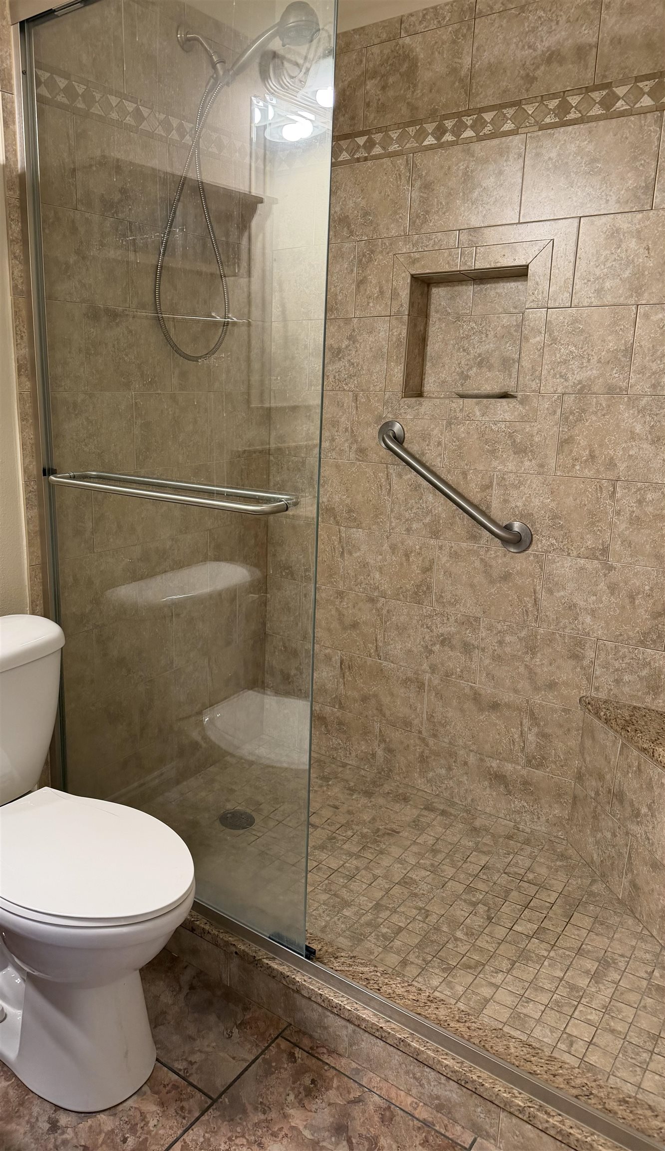 2434 Pellicer Road St. Augustine, FL 32092 - Photo 29 of 41 Bathroom with a stall shower and tile patterned floors