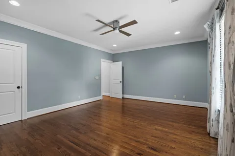 a view of a backyard with a garden