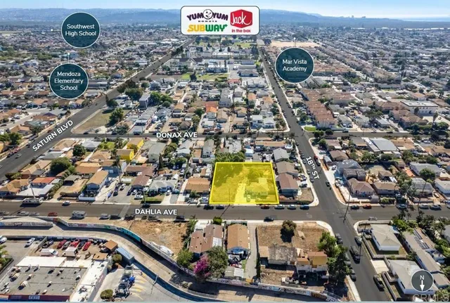 an aerial view of a city