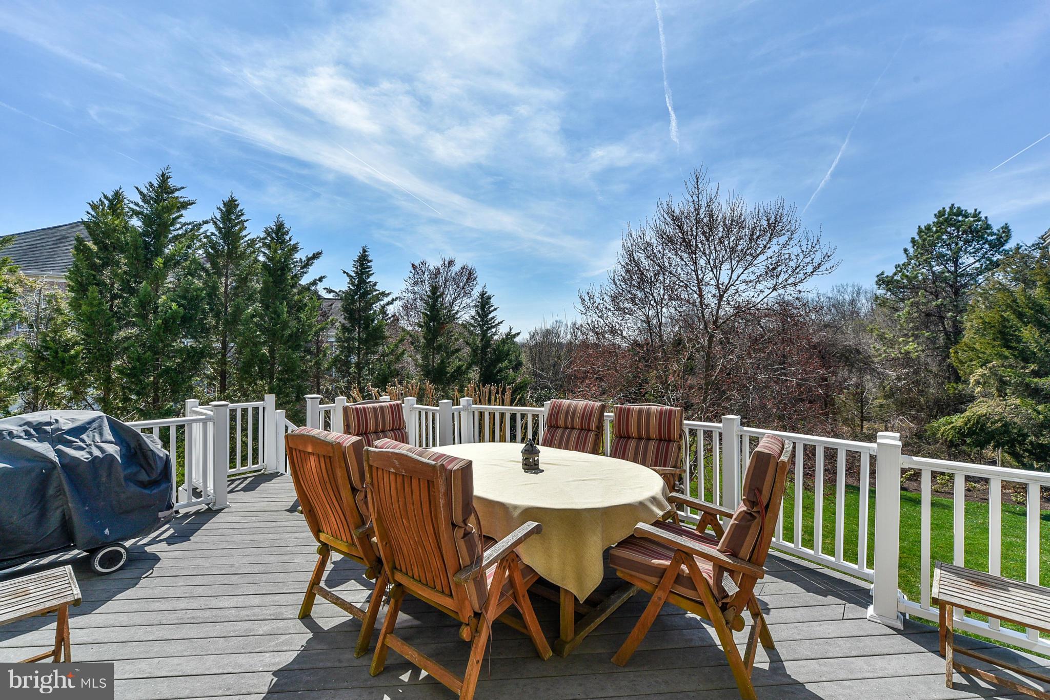10412 Grey Fox Road Potomac, MD 20854 - Photo 28 of 30 a view of a dining table and chairs on the roof deck