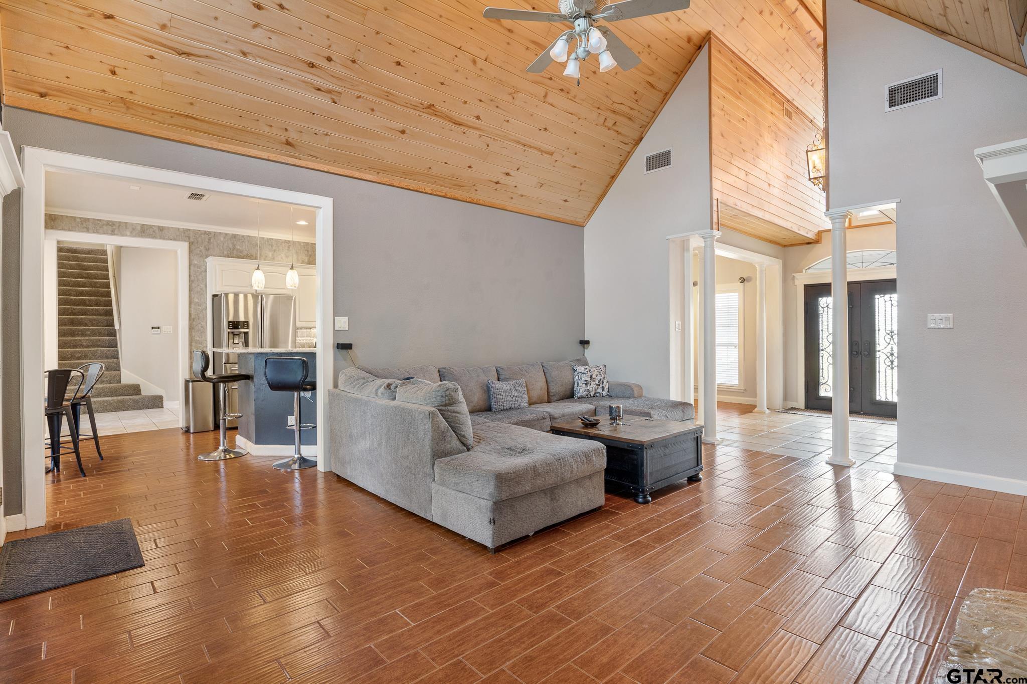 344 Antler Road Longview, TX 75605 - Photo 9 of 45 a living room with furniture and a wooden floor