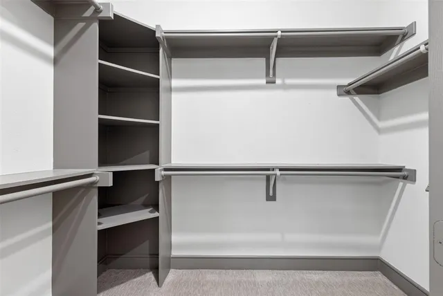 a close view of closet