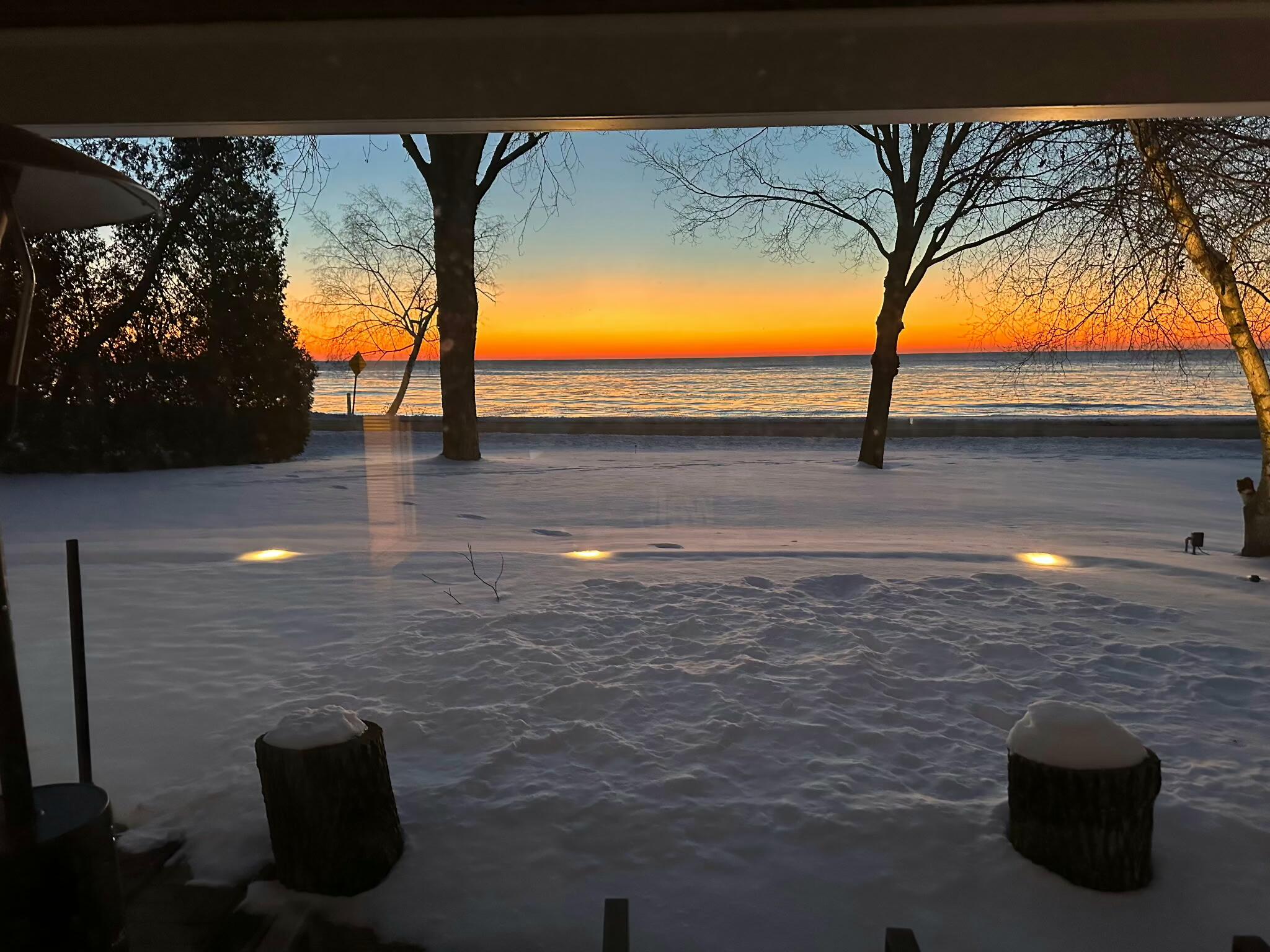 8035 North Beach Drive Fox Point, WI 53217 - Photo 64 of 69 Sunset on the Lake