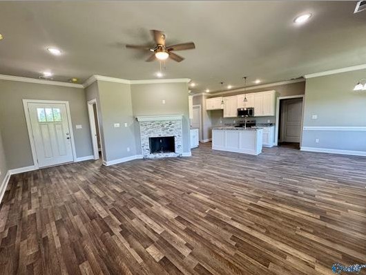 8369 State Line Road Taft, TN 38488 - Photo 12 of 25 a view of empty room with kitchen and window