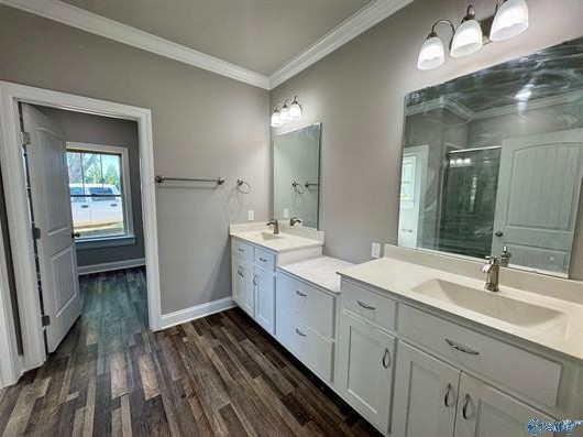 8369 State Line Road Taft, TN 38488 - Photo 20 of 25 a bathroom with a double vanity sink and a mirror