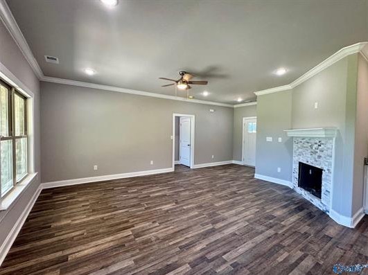 8369 State Line Road Taft, TN 38488 - Photo 10 of 25 a view of an empty room with a fireplace and a window