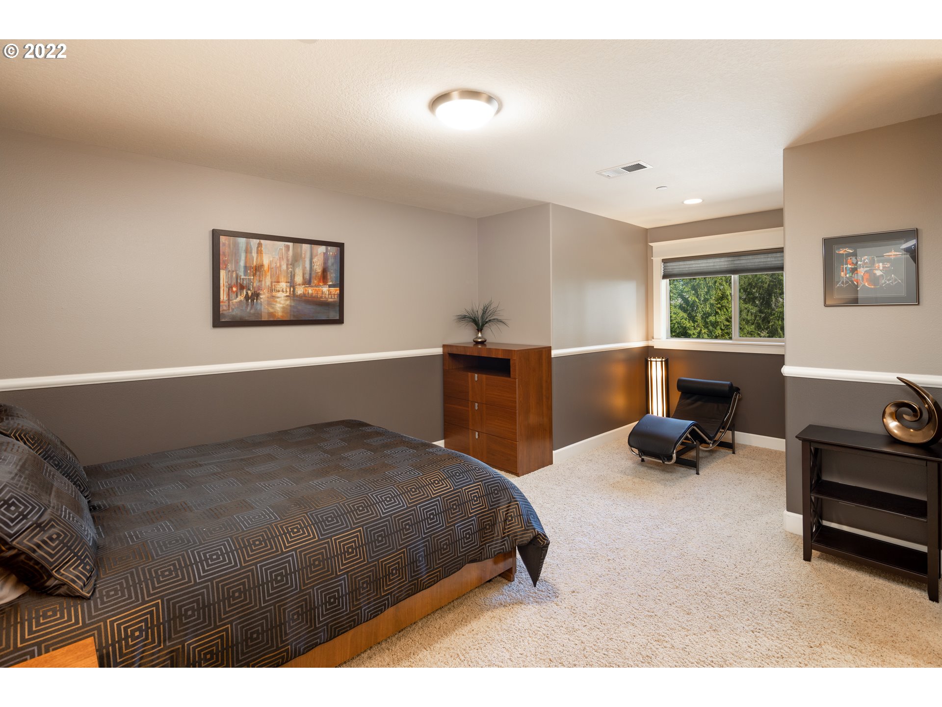 26997 Southwest Labrousse Road Sherwood, OR 97140 - Photo 23 of 32 a bedroom with furniture and a large window
