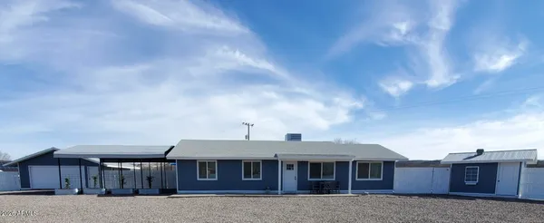 a house view with a outdoor space