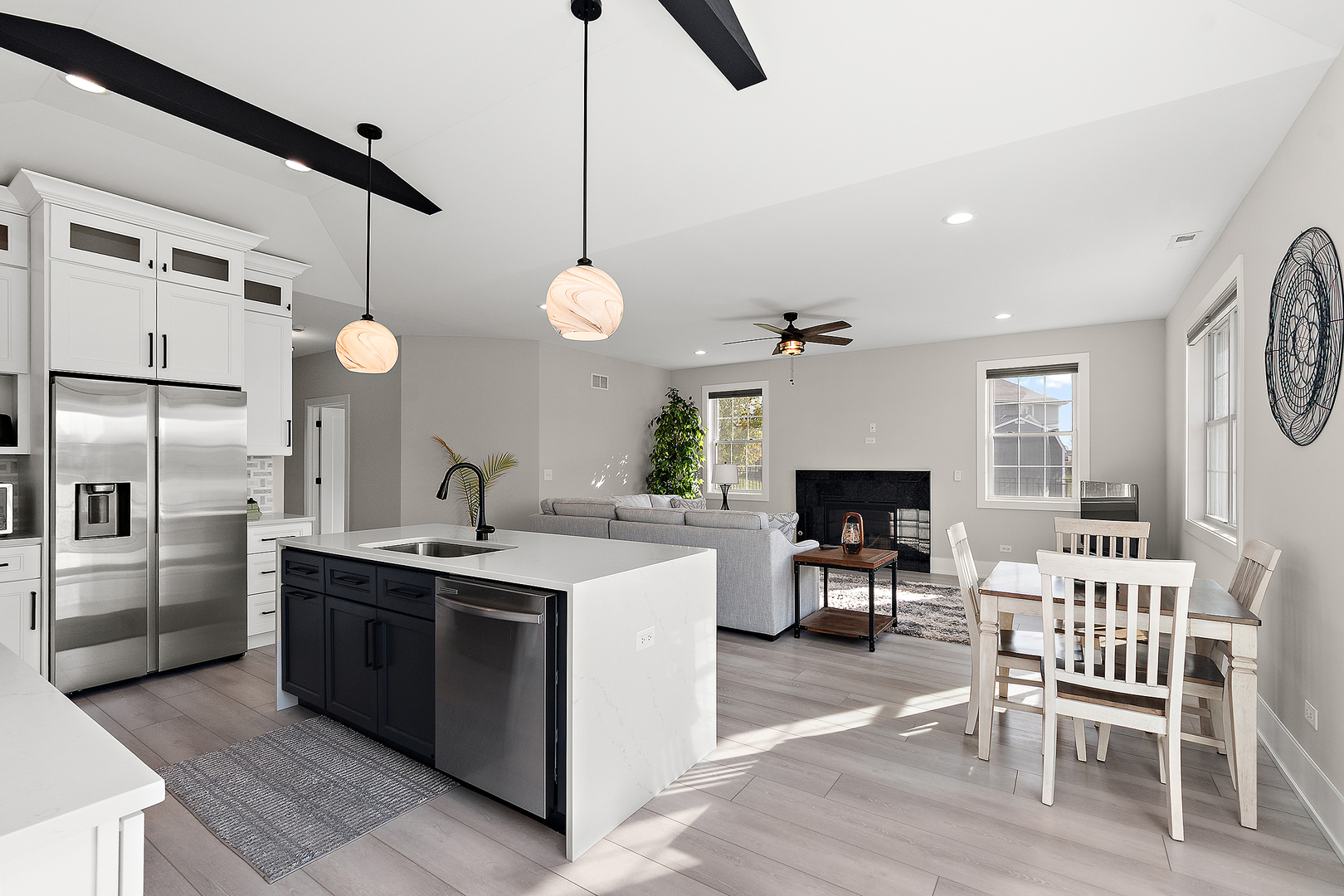 23960 Ann Court Manhattan, IL 60442 - Photo 17 of 31 a kitchen with cabinets a sink and stainless steel appliances