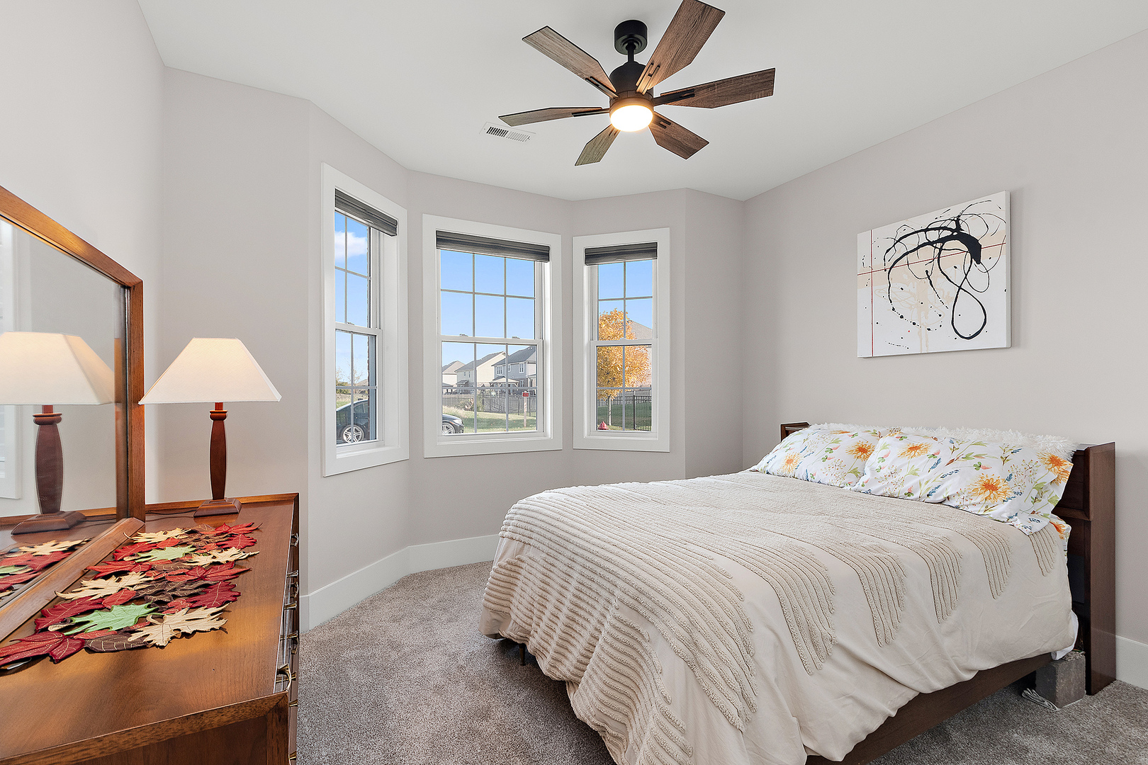 23960 Ann Court Manhattan, IL 60442 - Photo 8 of 31 a bedroom with beds and a chandelier