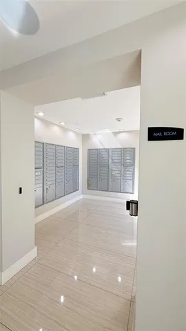 a swimming pool with view of building