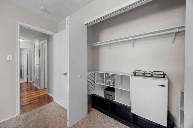 a view of closet area