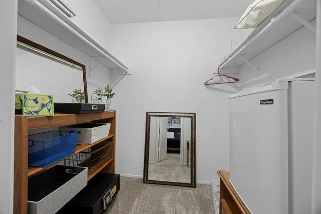 a view of storage and utility room