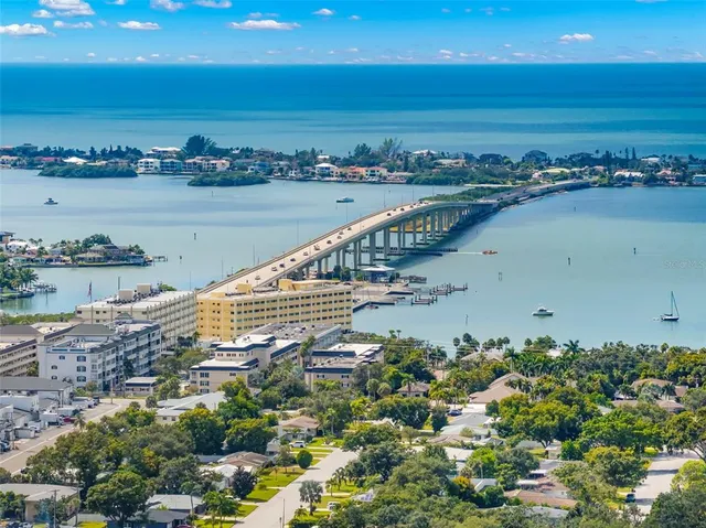 an aerial view of a city