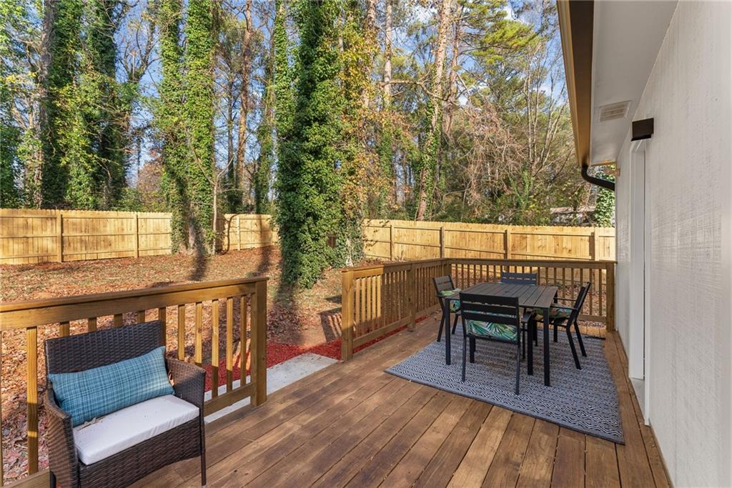3372 Jackson Drive Decatur, GA 30032 - Photo 17 of 26 a view of a chairs and table on the deck