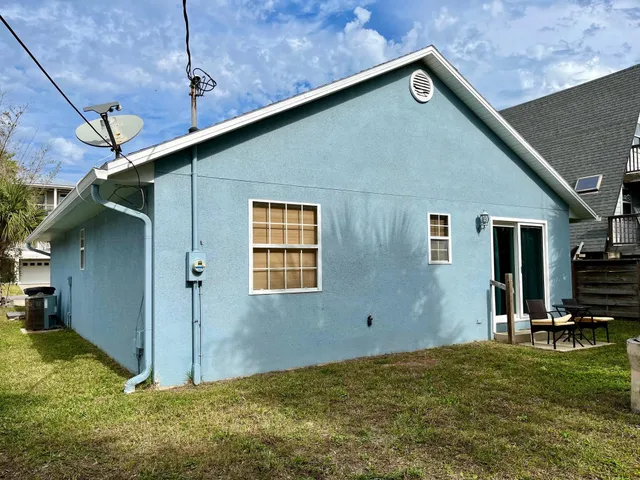 a backyard of a house