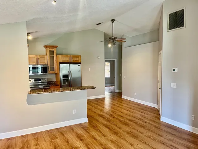 a view interior of the house and wooden floor