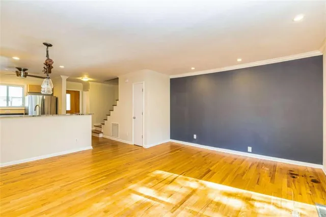 a view of an empty room