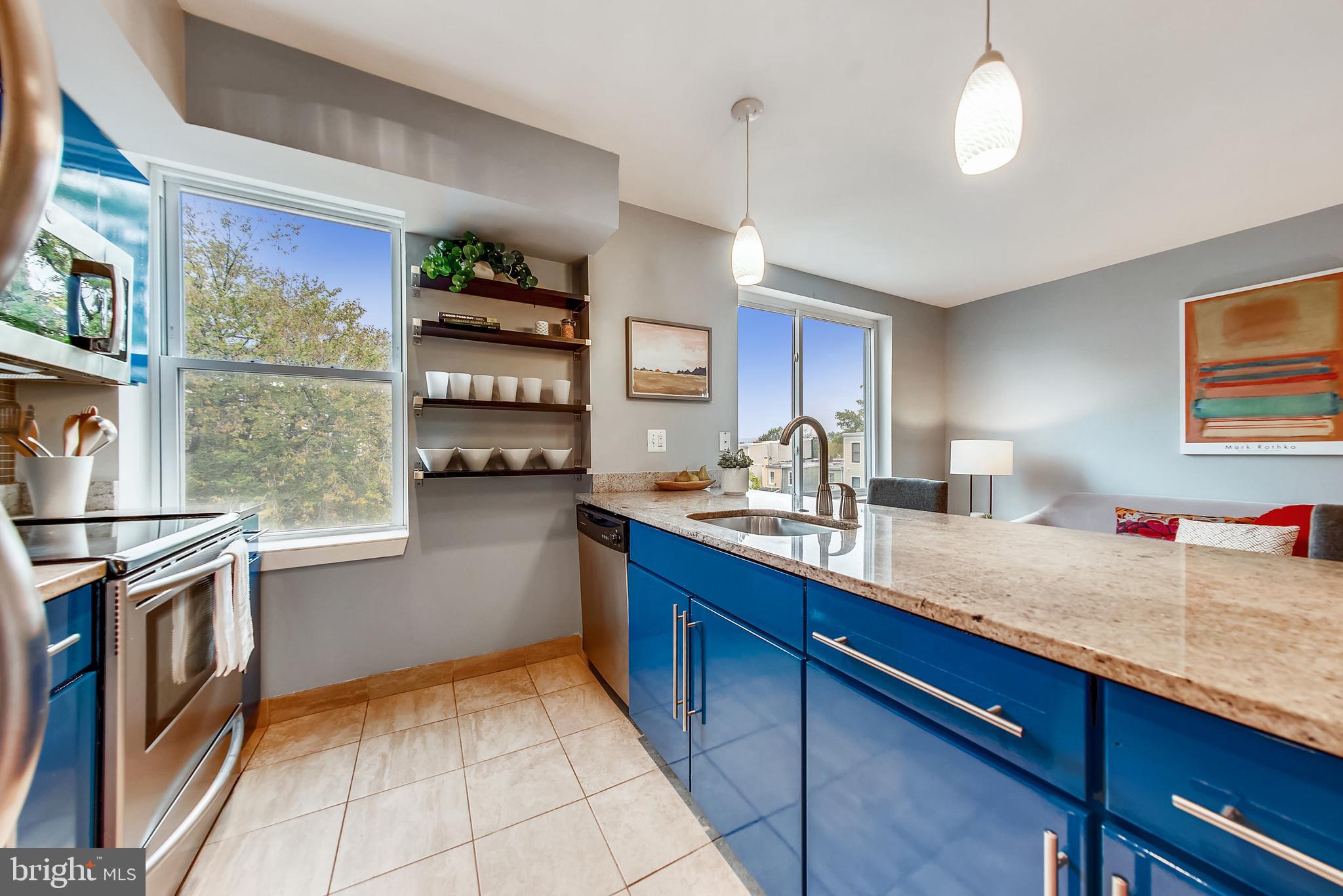 420 16th Street Southeast, Unit 306 Washington, DC 20003 - Photo 11 of 32 a kitchen with stainless steel appliances granite countertop a stove and a sink