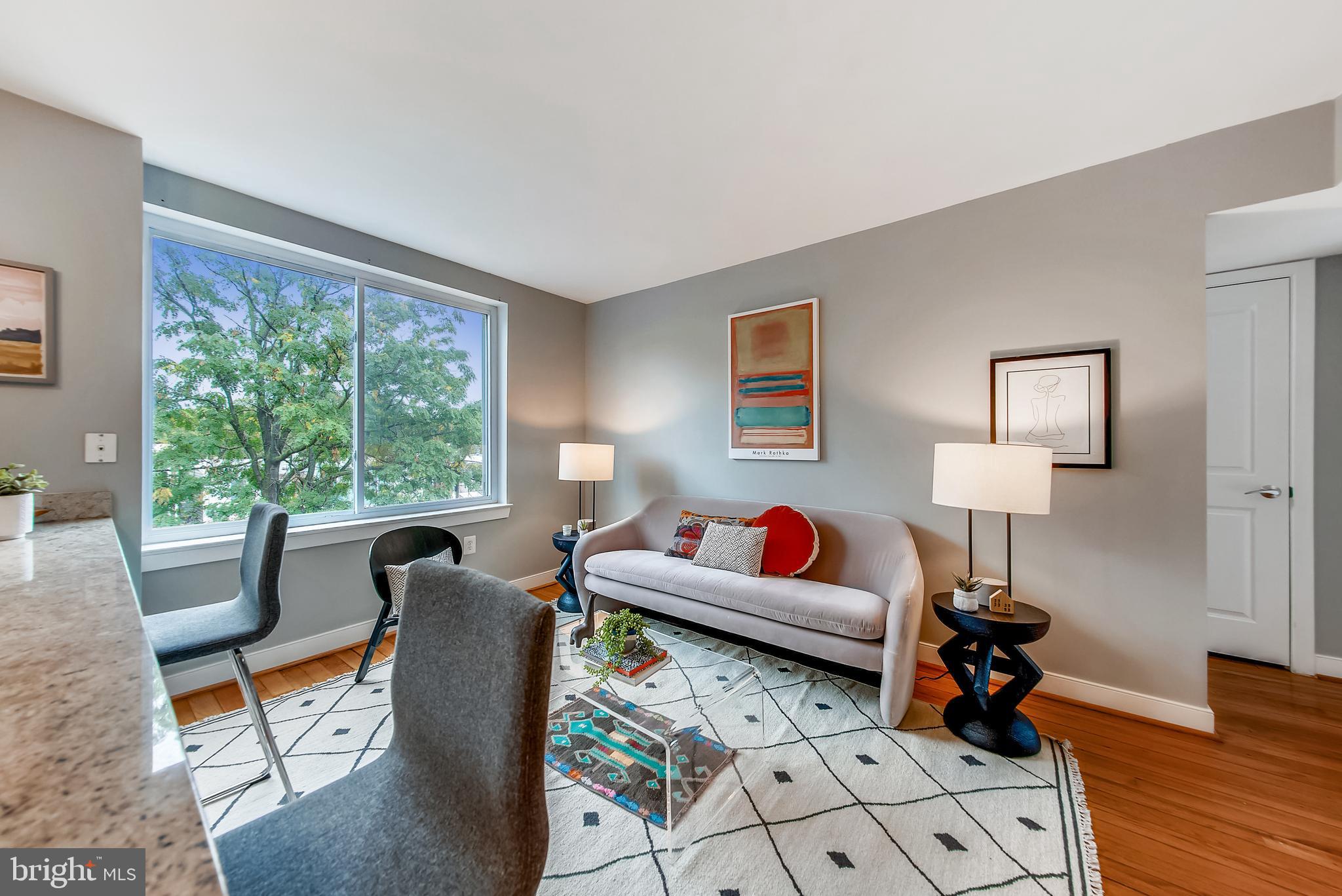 420 16th Street Southeast, Unit 306 Washington, DC 20003 - Photo 6 of 32 a living room with furniture and a window