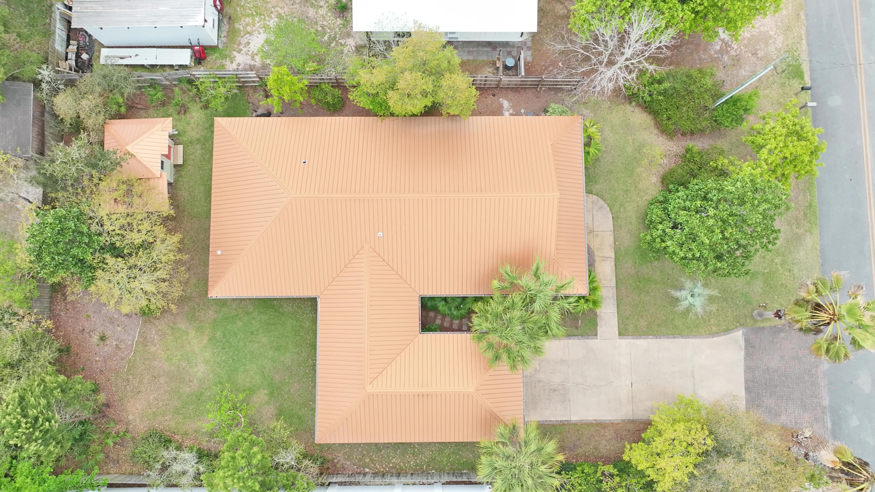192 Birch Street Santa Rosa Beach, FL 32459 - Photo 8 of 51 an aerial view of a house with a yard